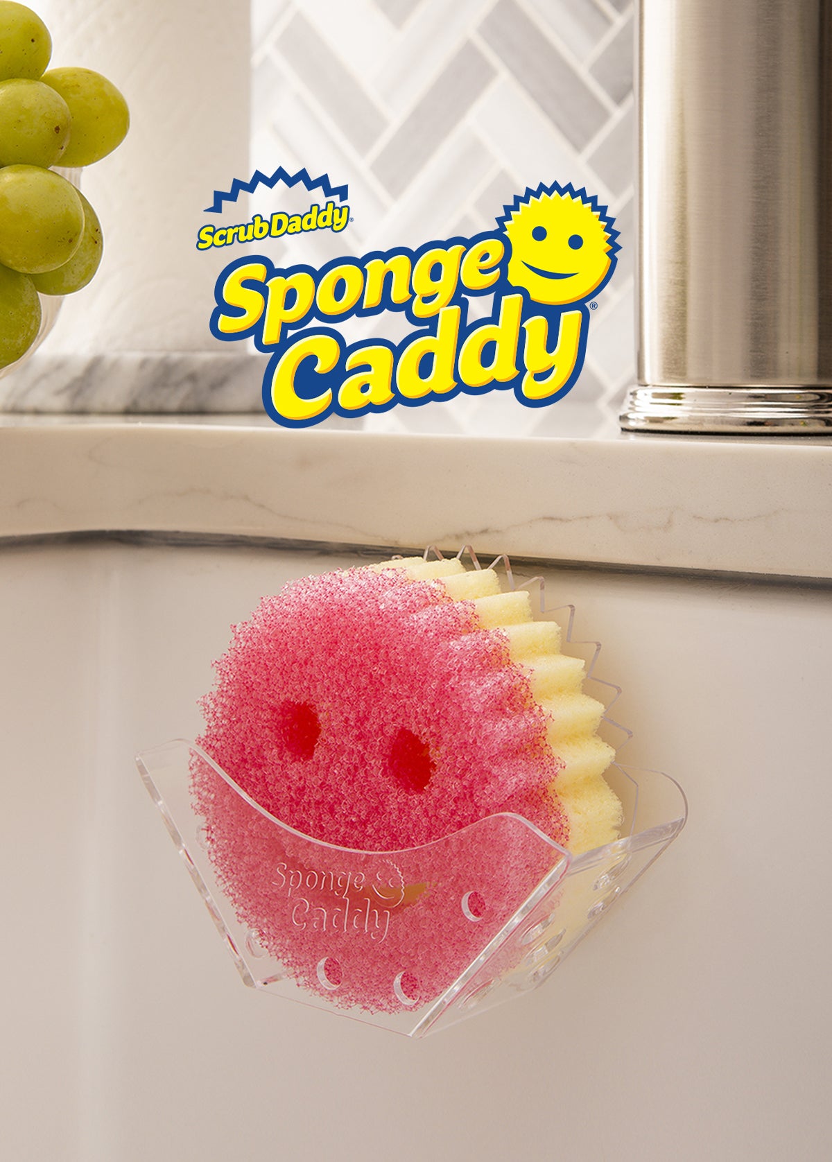 Sponge Caddy – 廚房收納海綿架（免釘｜瀝水設計）