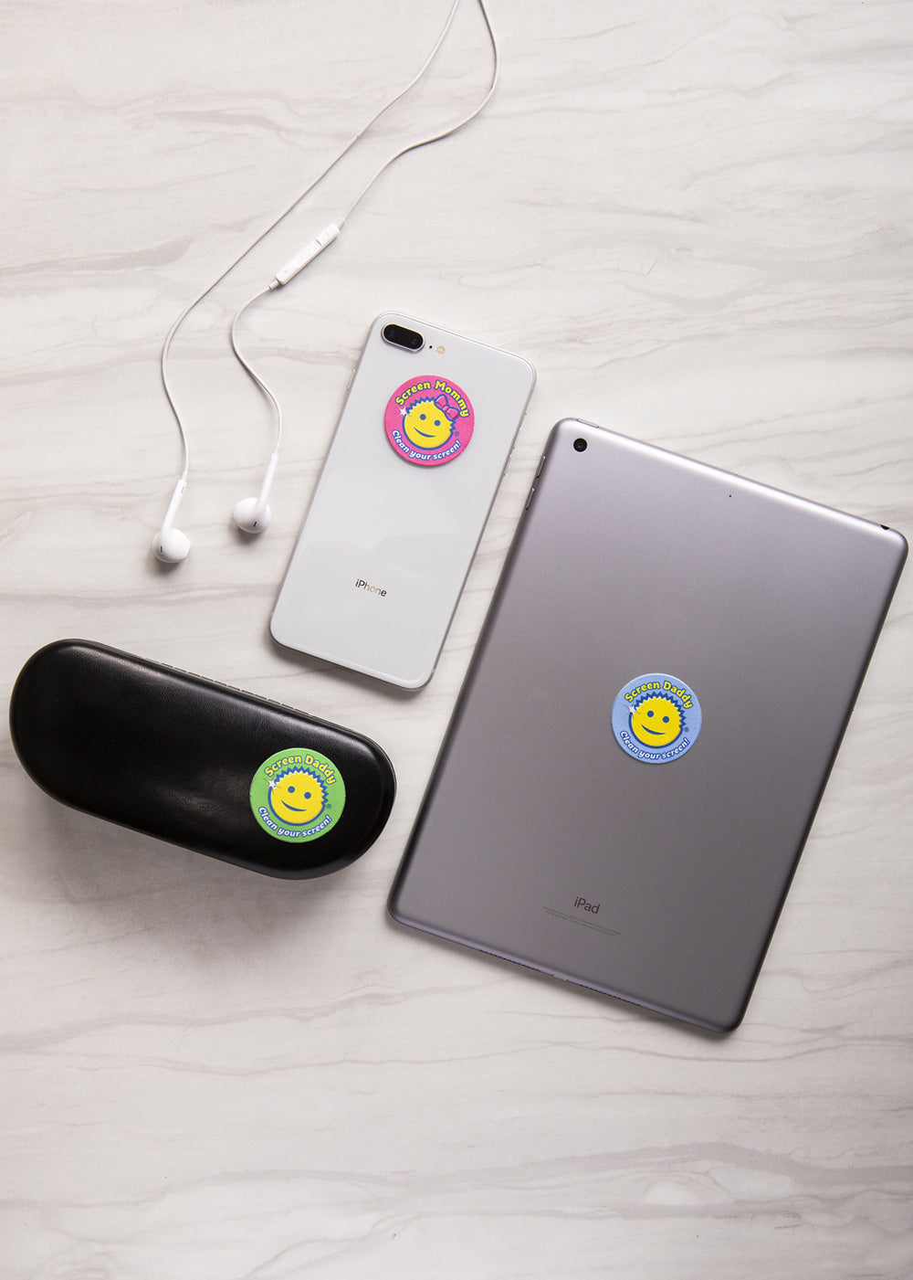 Screen Daddy（3件裝）三色選擇｜螢幕清潔貼布