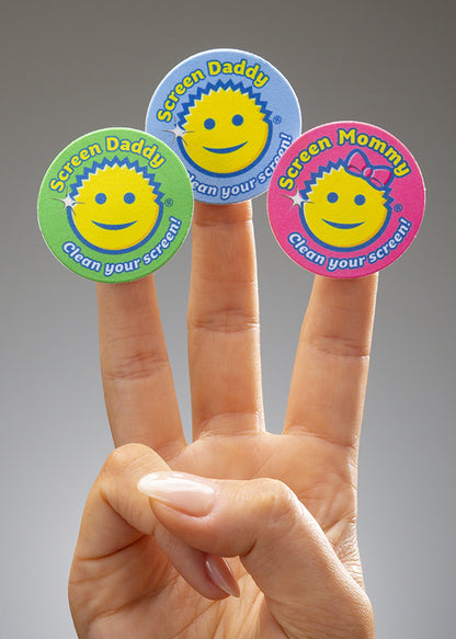 Screen Daddy（3件裝）三色選擇｜螢幕清潔貼布