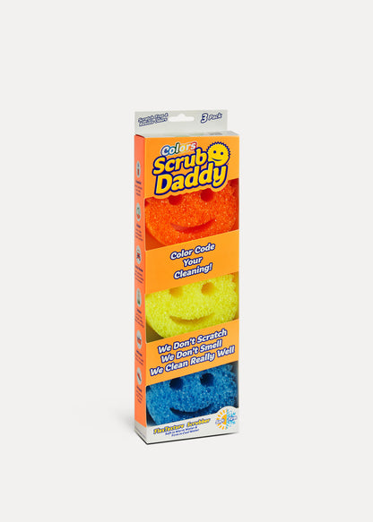 Scrub Daddy 美國萬用百潔布 (3個裝｜隨機色) - 溫感變硬・不刮花・易潔鑊救星