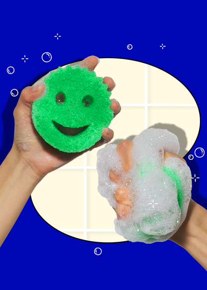 Scrub Daddy 美國萬用百潔布 (3個裝｜隨機色) - 溫感變硬・不刮花・易潔鑊救星