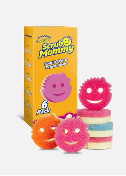 Scrub Mommy 美國萬用海綿百潔布 (6個裝｜隨機色)